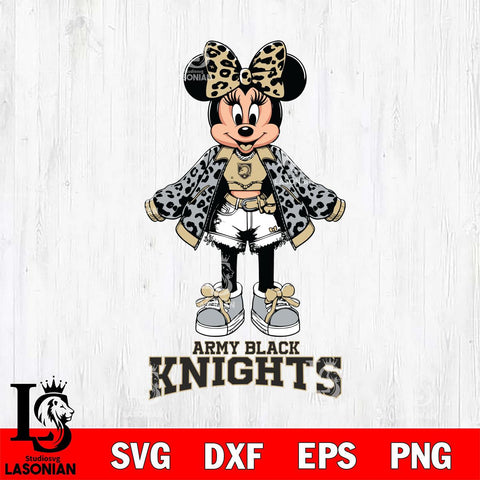 Army Black Knights Style Minnie Disney Svg Eps Dxf Png File, Digital Download, Instant Download