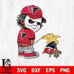 Atlanta Falcons Black Michael Myers Piss On Saints, Panthers, Buccaneers Svg Eps Dxf Png File, Digital Download, Instant Download