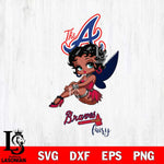 Atlanta Braves Beauty Black Fairy Betty Boop