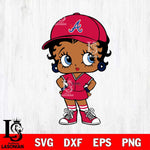 Atlanta Braves Betty Boop MLB 3 Svg Eps Dxf Png File,MLB svg, Digital Download, Instant Download