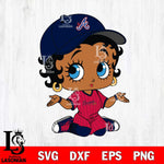 Atlanta Braves Betty Boop MLB 6 Svg Eps Dxf Png File,MLB svg, Digital Download, Instant Download