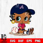 Atlanta Braves Betty Boop MLB 9 Svg Eps Dxf Png File,MLB svg, Digital Download, Instant Download