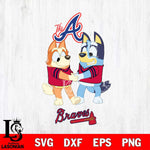 Atlanta Braves Bluey Chilli Dance Svg Eps Dxf Png File, Digital Download, Instant Download