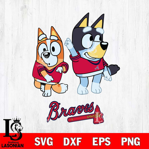 Atlanta Braves Bluey Chilli Mode Dance Svg Eps Dxf Png File, Digital Download, Instant Download