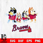 Atlanta Braves Bluey Mode Dance Squats Svg Eps Dxf Png File, Digital Download, Instant Download