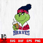 Atlanta Braves Grinch hat Svg Eps Dxf Png File, Digital Download, Instant Download