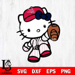 Atlanta Braves Hello Kitty 3 Svg Eps Dxf Png File, Digital Download, Instant Download