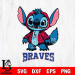 Atlanta Braves Stitch Halloween Svg Eps Dxf Png File, MLB svg, Digital Download, Instant Download