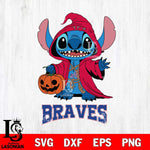 Atlanta Braves Stitch Horror Svg Eps Dxf Png File, MLB svg, Digital Download, Instant Download