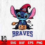 Atlanta Braves Stitch witch Svg Eps Dxf Png File, MLB svg, Digital Download, Instant Download