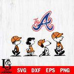 Atlanta Braves snoopy Svg Eps Dxf Png File, Digital Download, Instant Download