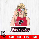 Atlanta Falcons And Taylor Swift Fan Svg Eps Dxf Png File, Digital Download, Instant Download