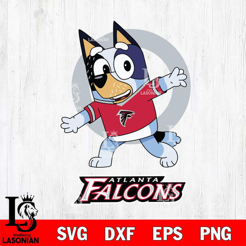 Atlanta Falcons Bandit Heeler Rugby Svg Eps Dxf Png File, Digital Download ,Instant Download, Cricut File