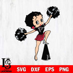 Atlanta Falcons Betty Boop Cheer Leader Svg Eps Dxf Png File, Digital Download, Instant Download