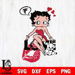 Atlanta Falcons Betty Boop Love Svg Eps Dxf Png File, Digital Download, Instant Download