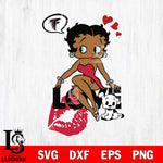 Atlanta Falcons Betty Boop Love SVG 2 Svg Eps Dxf Png File, Digital Download, Instant Download