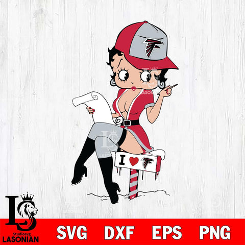 Atlanta Falcons Betty Boop Sexy Fan Svg Eps Dxf Png File, Digital Download, Instant Download