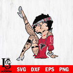 Atlanta Falcons Betty Boop Tattoo Girl Svg Eps Dxf Png File, Digital Download, Instant Download