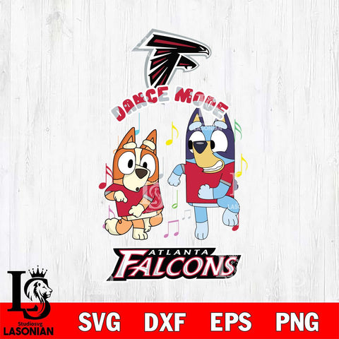 Atlanta Falcons Bluey Bingo Dance Mode Svg Eps Dxf Png File, NFL svg, Digital Download, Instant Download