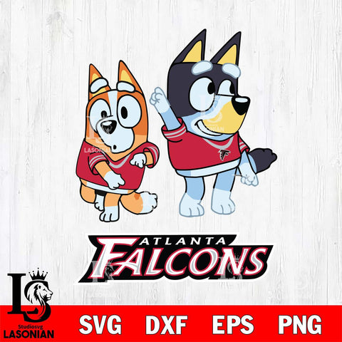 Atlanta Falcons Bluey Chilli Mode Dance Svg Eps Dxf Png File, Digital Download, Instant Download