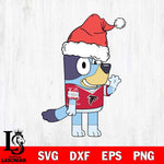 Atlanta Falcons Bluey Christmas Svg Eps Dxf Png File, Digital Download, Instant Download