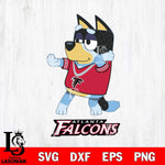 Atlanta Falcons Bluey Dad Dance Svg Eps Dxf Png File, Digital Download, Instant Download