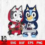 Atlanta Falcons Bluey Deadpool Wolverine Svg Eps Dxf Png File, Digital Download, Instant Download