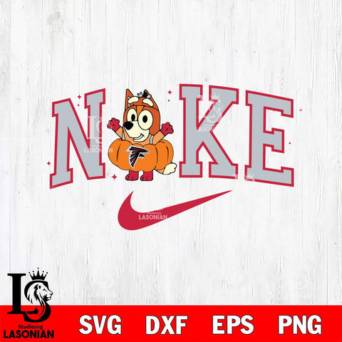 Atlanta Falcons Bluey Halloween Nike Nfl Svg Eps Dxf Png File, Digital Download, Instant Download