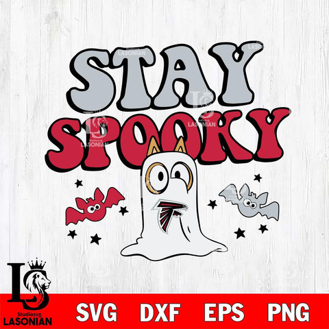 Atlanta Falcons Bluey Halloween Stay Spooky Svg Eps Dxf Png File, Digital Download, Instant Download