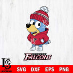 Atlanta Falcons Bluey Hoodie Sport Svg Eps Dxf Png File, Digital Download ,Instant Download, Cricut File