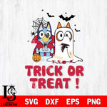 Atlanta Falcons Bluey Trick or Treat Halloween Svg Eps Dxf Png File, Digital Download, Instant Download