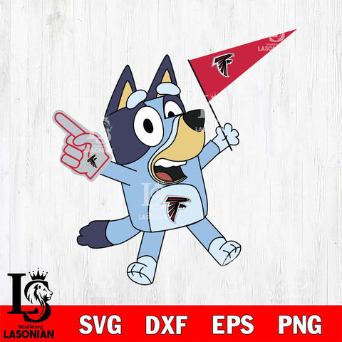 Atlanta Falcons Bluey flag NFL Svg Eps Dxf Png File, Digital Download, Instant Download