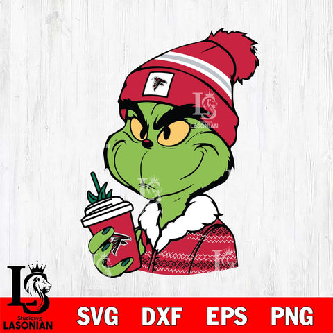 Atlanta Falcons Boujee Grinch Svg Eps Dxf Png File, Digital Download, Instant Download