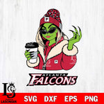 Atlanta Falcons Boujee Grinch Girls Christmas Svg Eps Dxf Png File,Cricut svg files, Digital Download, Instant Download