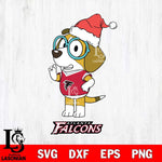 Atlanta Falcons Christmas Bluey Honey Sport Svg Eps Dxf Png File,Cut Svg Files, Digital File, Sublimation