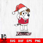 Atlanta Falcons Christmas Bluey Jack Sport Svg Eps Dxf Png File,Cut Svg Files, Digital File, Sublimation