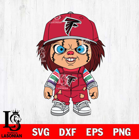 Atlanta Falcons Chucky Football Horror Halloween Svg Eps Dxf Png File, Digital Download, Instant Download