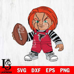 Atlanta Falcons Chucky Horror 12 Svg Eps Dxf Png File, NFL svg, Digital Download, Instant Download