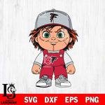 Atlanta Falcons Chucky Horror Svg Eps Dxf Png File, NFL svg, Digital Download, Instant Download