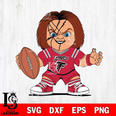 Atlanta Falcons Chucky Horror 2 Svg Eps Dxf Png File, NFL svg, Digital Download, Instant Download