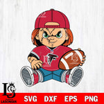 Atlanta Falcons Chucky Horror 3 Svg Eps Dxf Png File, NFL svg, Digital Download, Instant Download