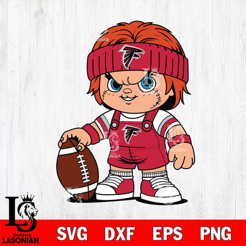 Atlanta Falcons Chucky Horror 5 Svg Eps Dxf Png File, NFL svg, Digital Download, Instant Download