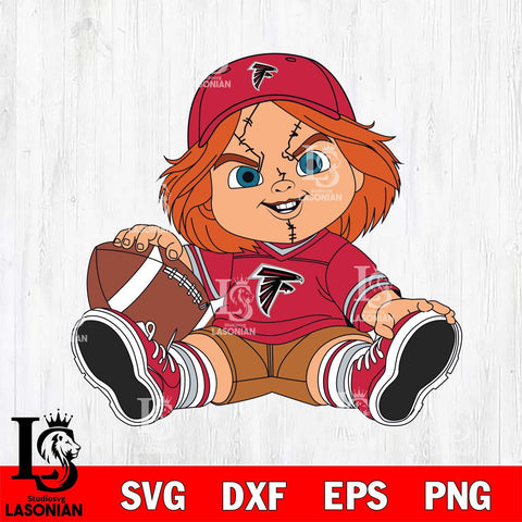 Atlanta Falcons Chucky Horror 8 Svg Eps Dxf Png File, NFL svg, Digital Download, Instant Download