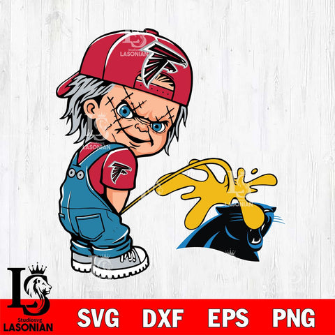 Atlanta Falcons Chucky Piss On Carolina Panthers Svg Eps Dxf Png File, Digital Download, Instant Download