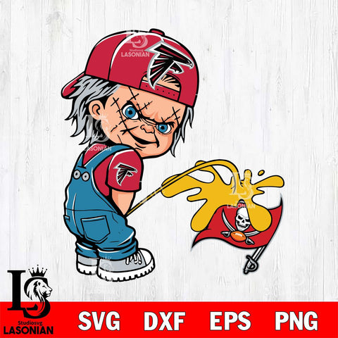 Atlanta Falcons Chucky Piss On Tampa Bay Buccaneers Svg Eps Dxf Png File, Digital Download, Instant Download