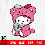 Atlanta Falcons Cute Hello Kitty 3 Svg Eps Dxf Png File, Digital Download, Instant Download