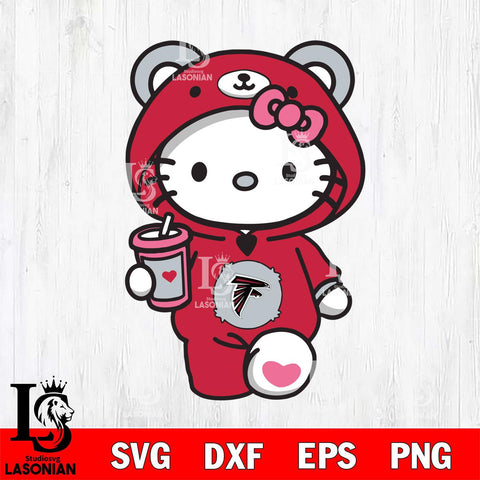 Atlanta Falcons Cute Hello Kitty Svg Eps Dxf Png File, Digital Download, Instant Download