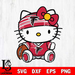 Atlanta Falcons Cute Hello Kitty Football 12 Svg Eps Dxf Png File, NFL svg, Digital Download, Instant Download