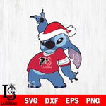 Atlanta Falcons Disney Lilo & Stitch Christmas Svg Eps Dxf Png File, Digital Download, Instant Download