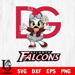 Atlanta Falcons Dolce And Gabbana Daisy Duck Disney Svg Eps Dxf Png File, Digital Download, Instant Download